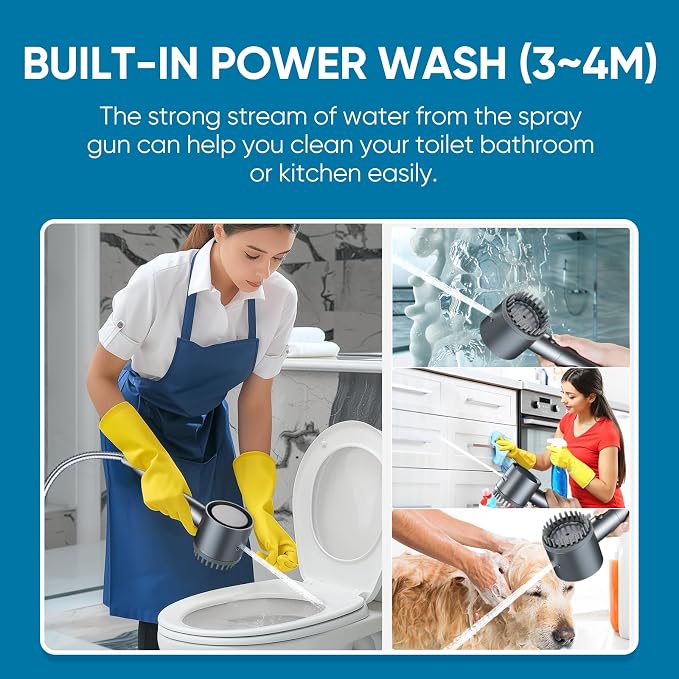 Filtered Shower Head with Handheld, 4+1 Spray Mode Showerhead with Filters | Cobbe Filtered Shower Head with Handheld Built-in Power Wash - Remove Chlorine - Reduces Dry Itchy Skin, Luxury Gray