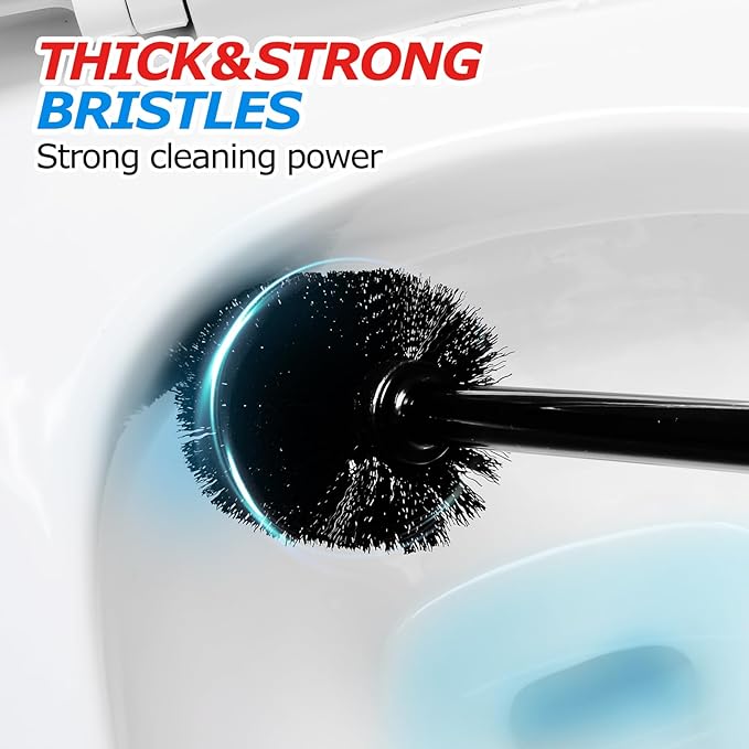 FORASTO 2Pack 2 in 1 Toilet Brush and Plunger Set, Extended Handle Plunger,Toilet Bowl Brush Plunger Set,Bathroom Cleaning Tools,Toilet Brush Plunger Combo,Cleaning Brush,Cleaning Supplies | 21" Extended, Cleaning Gloves, Heavy Duty Rubber Toilet Bowl ...