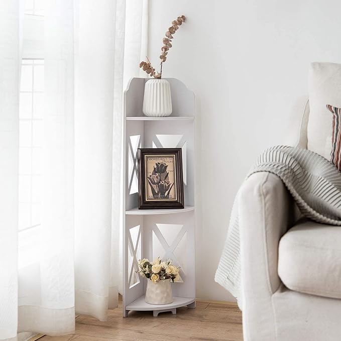 J JINXIAMU Corner Shelf Small Bathroom: Frees Up 65% Bath Space for Renters
