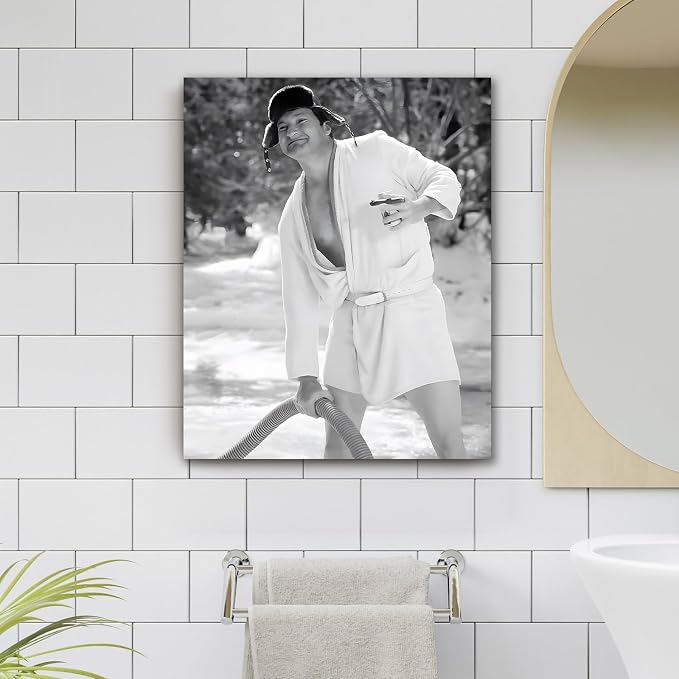 TYPTEK Funny Bathroom Canvas Wall Art, Toilet Paper Humor Poster, 8x10 Inch | Hilarious bathroom comedy decor and modern toilet artwork, gag gift for home, guest bath or office, Humor Style-07
