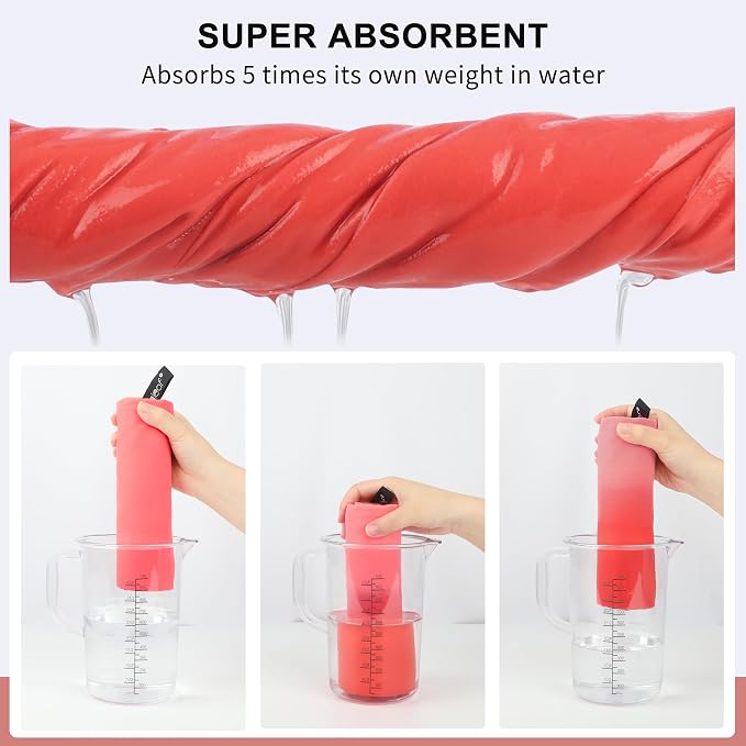 Rainleaf Microfiber Towel Quick Dry Camping & Travel & Gym Towel. Compact | Super Absorbent, Lightweight, Fast Drying. Suitable for Beach, Bath, Backpacking, Hiking, Swim.