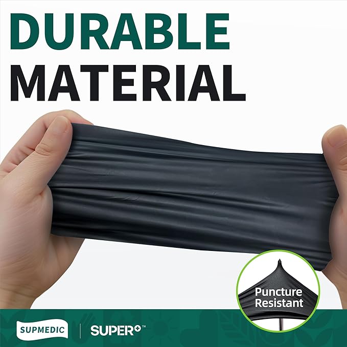 Vinyl Disposable Exam Gloves, Black 4Mil Powder-Free Latex-Free Medical Food Safe Cooking Cleaning Glove 100 &1000Ct