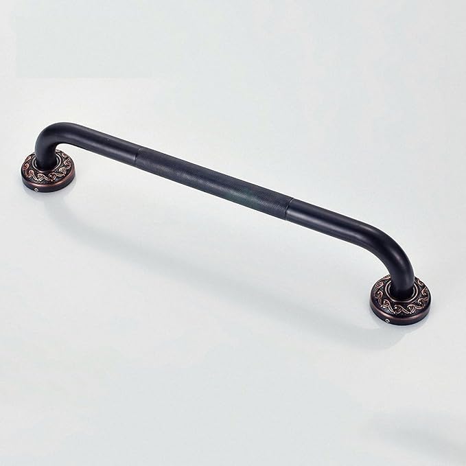 20-Inch Grab Bar Featuring Anti-Slip Handrail, Solid Brass, Oil Rubbed Bronze, Heavy-Duty Construction Armrest, Bathroom Bathtube Shower Safety Rail
