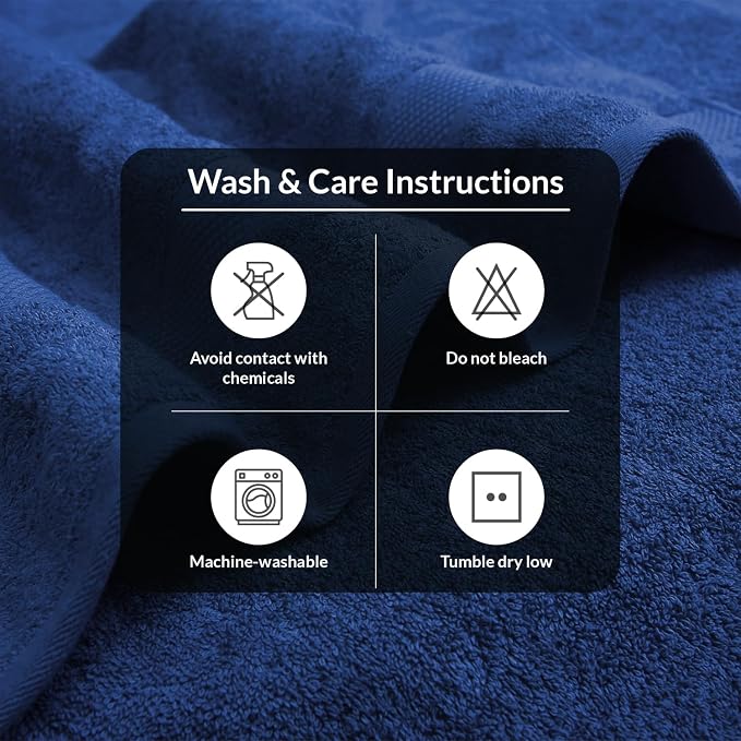Infinitee Xclusives 100% Ring-Spun Cotton Bath Towels for Bathroom - Pack 4 | Luxury Super Soft, Absorbent & Quick-Drying |27x54 inches| Large Bathroom Towels Set |600 GSM| Gym, Shower, Spa & Hotel Use