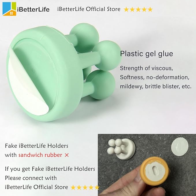 ZEZHOU Toothbrush Holders for Bathrooms Shower - 6Pcs Silicone Razor Holder Wall Mounted Self Adhesive Multifunctional Cute Hook for Kids Hanging Tooth Brush for Kitchen Living Room Office