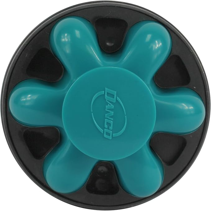 Danco 10838A Disposal Genie II Garbage Disposal Strainer and Stopper, Kitchen Sink Garbage Disposer Splash Guard with Food Scraper, Green, 1-Pack