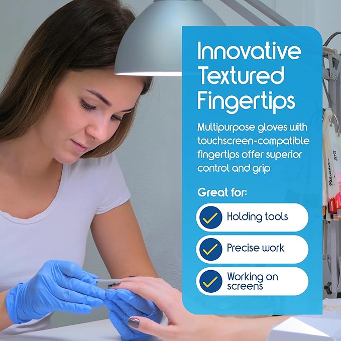 Inspire Black Nitrile Disposable Gloves | 4.5 Nitrile Disposable Safety Medical Cooking Cleaning Gloves