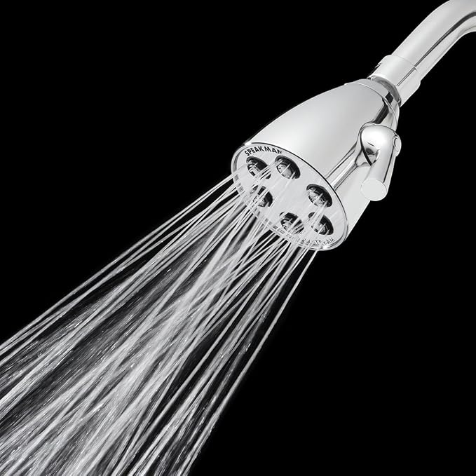 Speakman, Satin S-2252-AB-E2 Signature Brass Icon Anystream Adjustable Shower Head, 2.0 GPM
