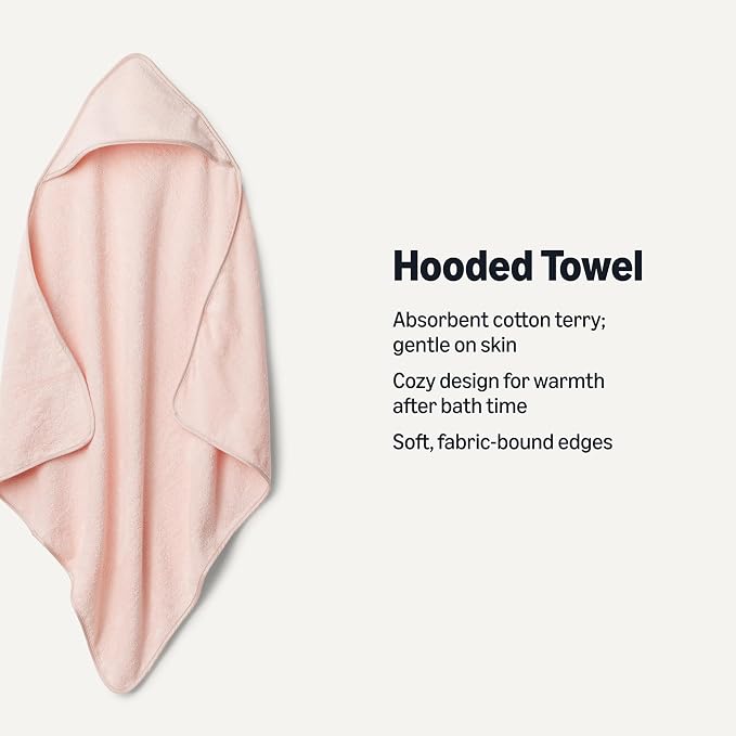 Amazon Essentials x Sofia Grainge Unisex Babies' Hooded Bath Towel