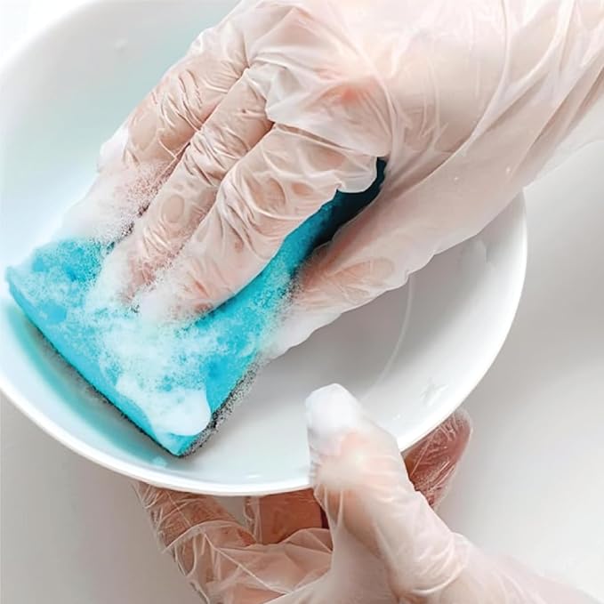 ForPro Disposable Vinyl Gloves, Industrial Grade, Powder & Latex Free, Non-Sterile, Food Safe, 2.75 Mil Palm, 3.9 Mil Fingers