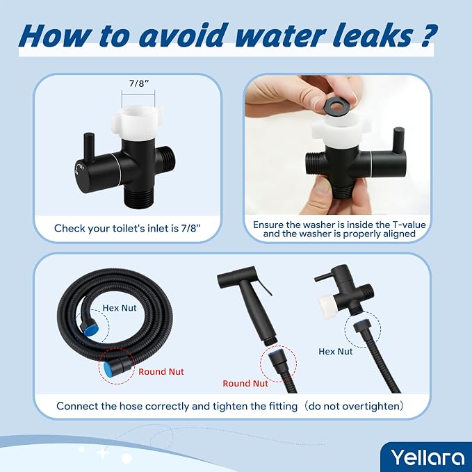 Handheld Bidet Sprayer for Toilet - Feminine Wash, Toilet Cleaning - Stainless Steel, Adjustable Water Pressure, Easy Installation