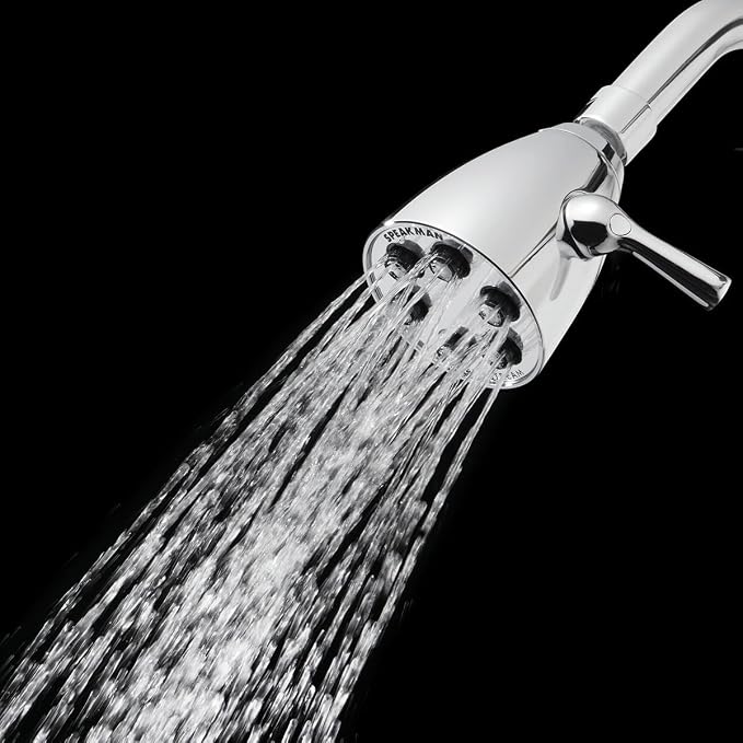 Speakman, Satin S-2252-AB-E2 Signature Brass Icon Anystream Adjustable Shower Head, 2.0 GPM