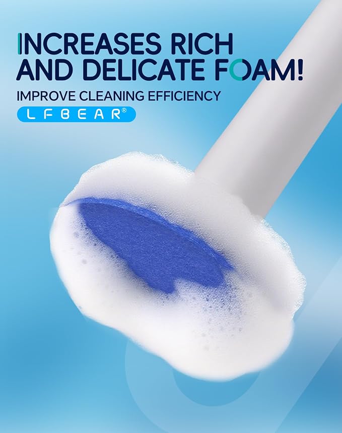 Disposable Toilet Cleaning System - Toilet Brush Kit with 36 High-Performance Refills, Wall Mounted Toilet Brush and Holder for Deep Cleaning Bathroom (36 Refills)