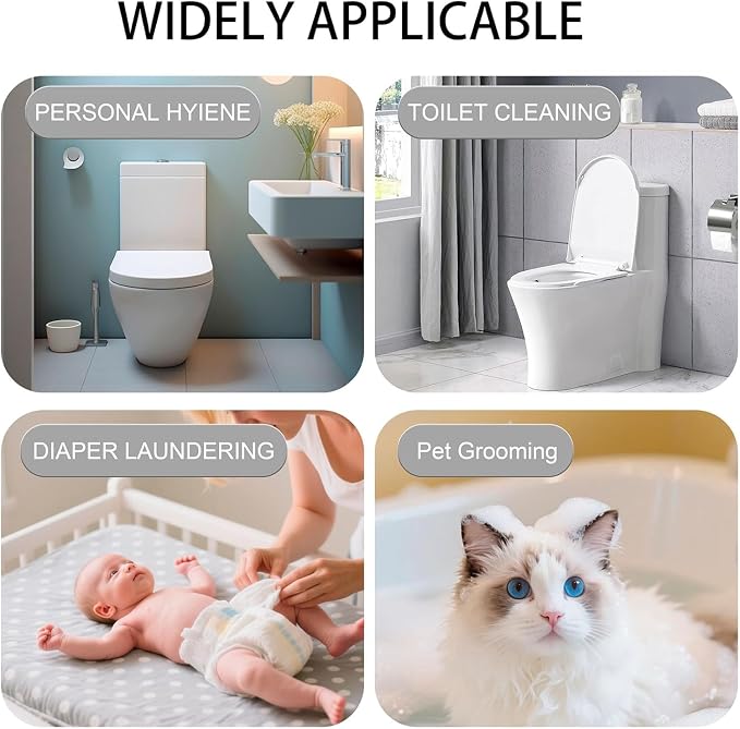 Bidet Attachment for Toilet - Handheld Bidet Sprayer with Jet Spray, Muslim Shower & Shatafa Toilet Hose/Bidet Hose