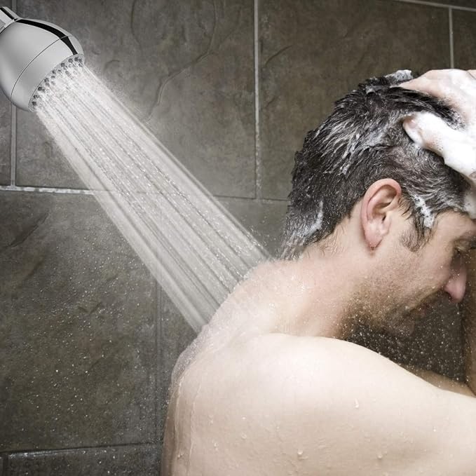 Aisoso High Pressure Shower Head 3 Inches Anti-clog Anti-leak Fixed Showerhead Chrome with Adjustable Swivel Brass Ball Joint for Relaxing and Comfortable Shower Experience