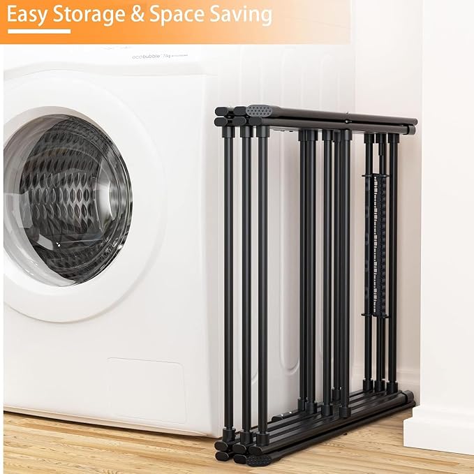 2PCS Foldable Drying Rack Clothing for Laundry Black