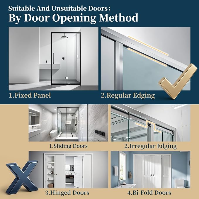 Consumest Over The Door Shower Caddy - 5 Tier Adjustable Shower Organizer Hanging with 2 Toothbrush Holders & 4 Hooks, Rustproof Organizer Shelf, Storage Rack for Bathroom, White
