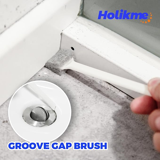 Holikme Dish Brush Cleaning Brush Set for Cleaning Groove Gap,Green | Dish Brush Set Cleaning Brush Set, Scouring Pad for Cleaning, Groove Gap Brushes for Pot, Pan, Abrasive Wheel Brushes