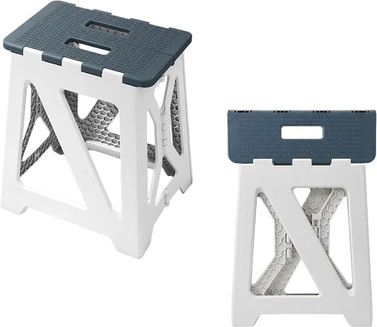 Folding Shower Chair seat is Suitable for Indoor Shower stools Elderly and Disabled People Shower Basin stools Shower stools for Shaving Legs (Blue Folding Shower Chair 15.7x8.3x12.5)