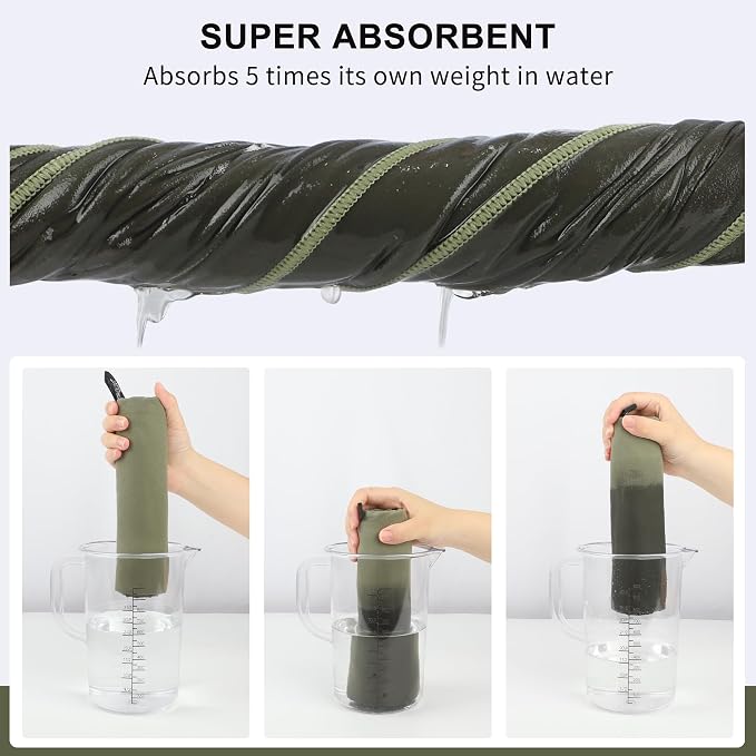 Rainleaf Microfiber Towel Quick Dry Camping & Travel & Gym Towel. Compact | Super Absorbent, Lightweight, Fast Drying. Suitable for Beach, Bath, Backpacking, Hiking, Swim.