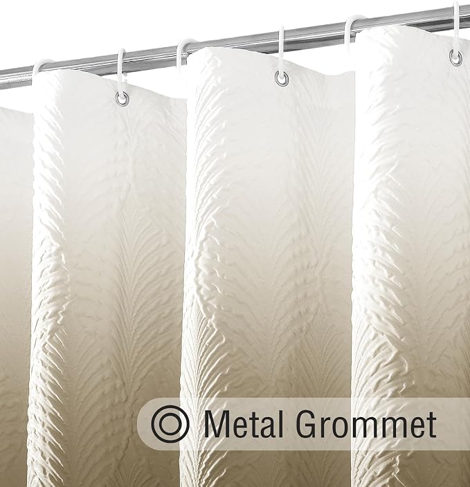 Ombre Brown Shower Curtain for Bathroom, Farmhouse Bath Curtain 72x72