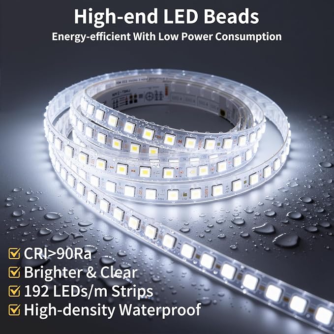 72"x36" LED Bathroom Mirror with Lights, Backlit+Frontlit, Anti-Fog | CRI 95, Stepless Dimmable, 3 Colors Lighting, Shatterproof Tempered Glass, HD Reflection, Memory, (Horizontal/Vertical)
