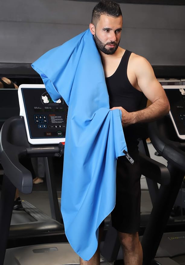 Rainleaf Microfiber Towel Quick Dry Camping & Travel & Gym Towel. Compact | Super Absorbent, Lightweight, Fast Drying. Suitable for Beach, Bath, Backpacking, Hiking, Swim.