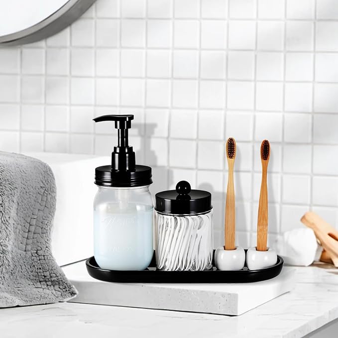 SheeChung Small Ceramic Toothbrush Holders, Mini Tooth Brush Stand, 2 Pack | White Cute Toothbrush Organizer, for Bathroom Countertop, Travel, Camper, Modern, Minimalism, Space-Saving, No-Slip Bottom