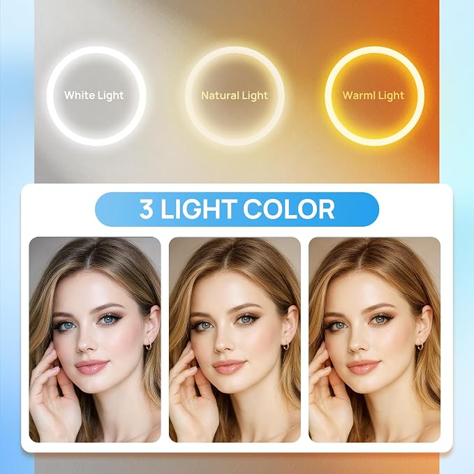 Magnifying Mirror with Lights 1x/30x: 9" Wall Mounted Lighted Makeup Mirror | Rechargeable 3000mAh, Double Sided, Extendable Arm, 360° Swivel Bathroom Mirror, Black