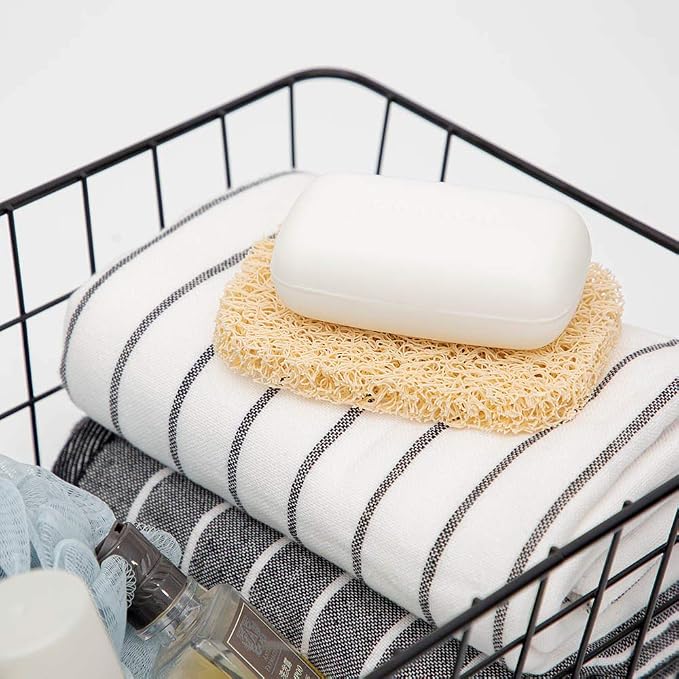 Soap Dish Stainless Steel Bar Soap Holder for Shower Bathroom, Self-draining Soap Dishes Sponge Holder for Kitchen Sink Easy Cleaning Quick Dry with Beige Soap Saver