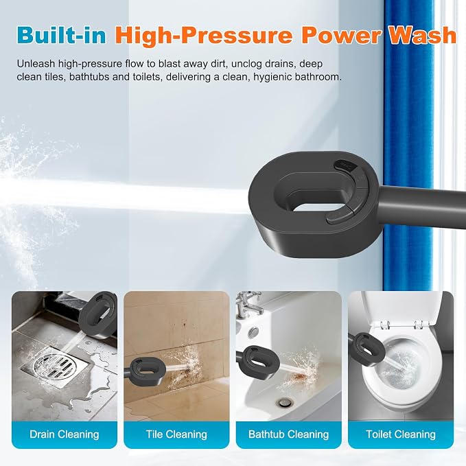 Hibbent Filtered Showerhead with handheld, High Pressure 5 Sprays Shower | Gray Shower Head, Brass Holder & 71" Metal Hose, Water Softener for Hard Water-Remove Chlorine, Reduces Dry Itchy Skin