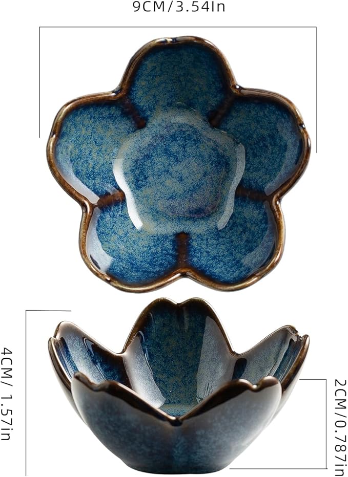 Floral Ceramic Jewelry Tray, 3.5" Ring Holder Trinket Bowl | Petite bowl keeps rings, earrings, keys, and keepsakes visible on vanities or dressers, making a sweet gift for women