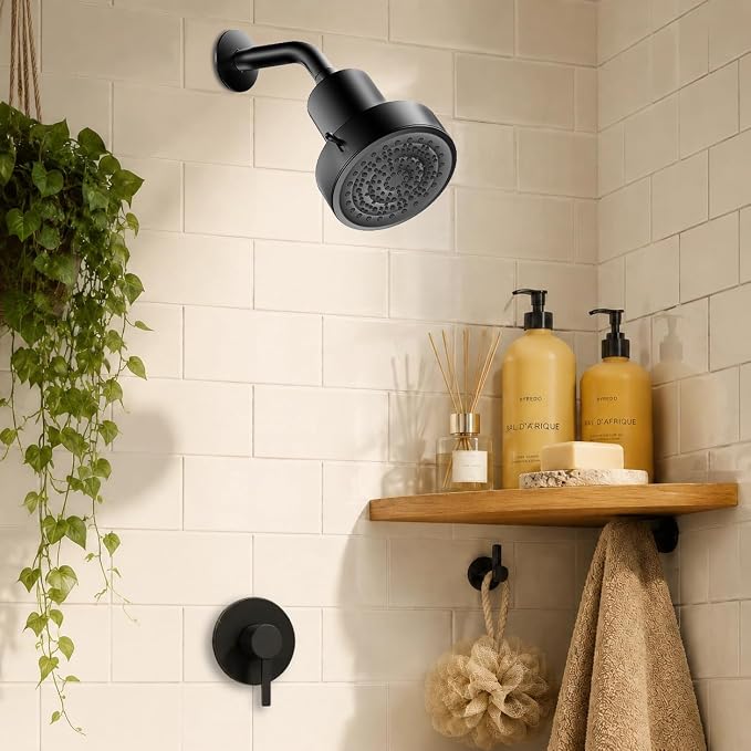 Filtered Shower Head, Shower Head with Filters for Healthy Hair & Skin | Filtered Shower Head for Hard Water,Removes Chlorine & Heavy Metals,6 Mode Settings,High Pressure,Easy Install,Water Softener