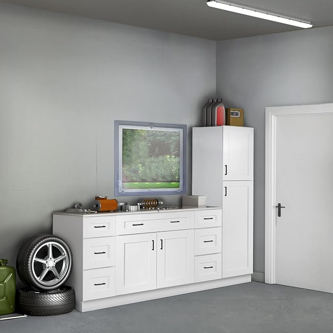 Design House Brookings Kitchen Bridge Wall Cabinet, 36", White | Wall Mount, Contemporary/Modern, Wood, Kitchen, 561670