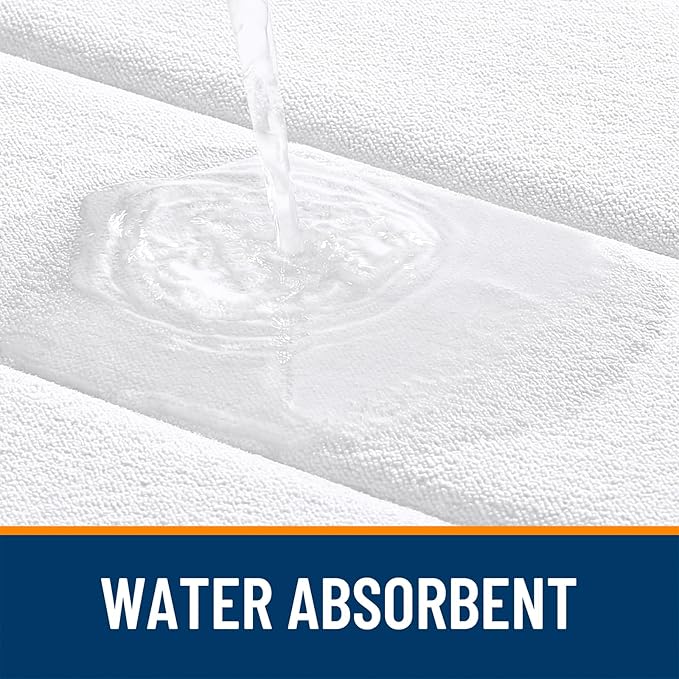 OLANLY Memory Foam Long Bathroom Rugs Runner 59x20, Super Soft Absorbent | White, Quick Dry Bath Mat, Machine Washable Shower Floor Rugs, Bathmat Carpet for Bathroom Floor, Tub and Shower