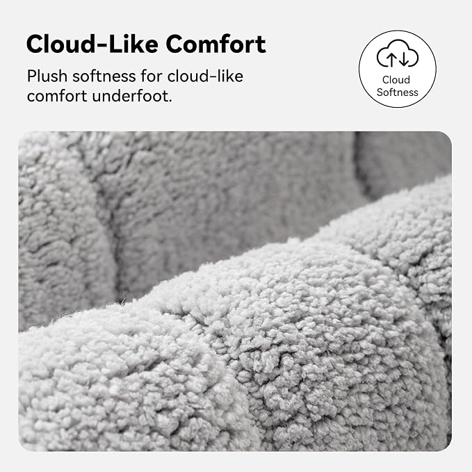 GRANNY SAYS Gray Bathroom Rug 36" x 24", Non-Slip Microfiber Bath Mat | Ultra-soft, durable TPR backing for reliable grip, fast water absorption, machine washable for Vanity, Shower, Tub