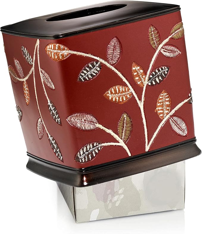 Resin Tissue Box Cover for Modern Home Decor - Minimalist Square Tissue Box Holder for Guest Room, Bedroom, Bathroom, Tabletop & Office - Durable and Aesthetic Tissue Holder, Aubury