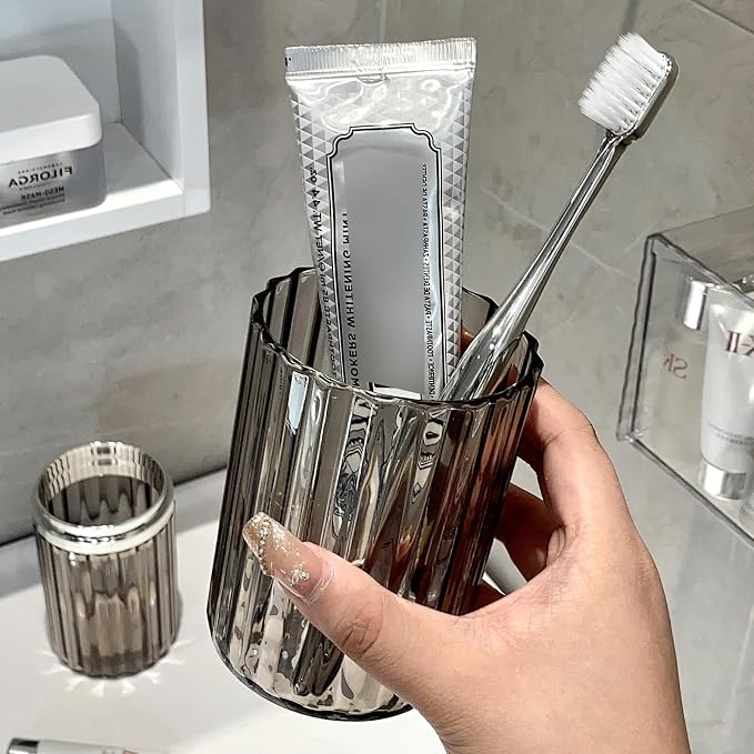 2-in-1 Toothbrush Travel Case with Rinse Cup