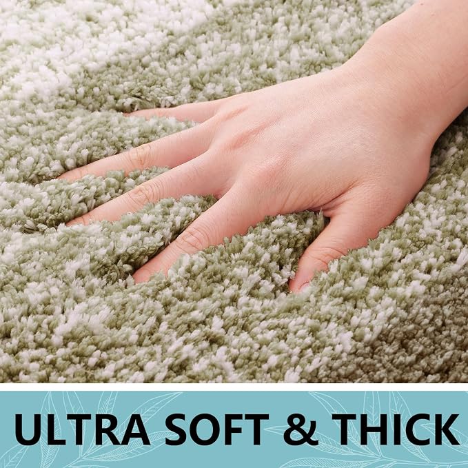 Arotive Microfiber Bathroom Rugs, Shaggy Soft Absorbent Bath Rug, 70x24 | Coffee, Rubber Backing Thick Plush Machine Washable Dry Bath Mats for Bathroom, Tub and Shower, Rectangular