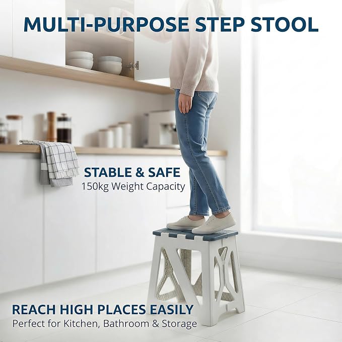 Folding Shower Chair seat is Suitable for Indoor Shower stools Elderly and Disabled People Shower Basin stools Shower stools for Shaving Legs (Blue Folding Shower Chair 15.7x8.3x12.5)