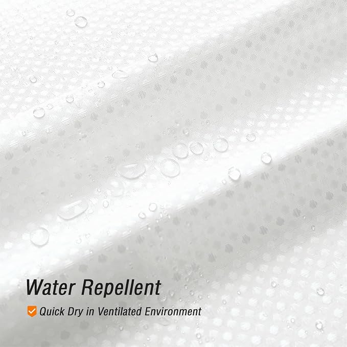 230GSM White Shower Curtain, 72 X 72 | 230GSM Fabric Shower Curtain for Bathroom - Soft Cloth & Hotel Spa Luxury, Water Repellent, Machine Washable
