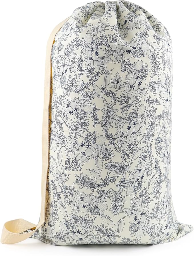 Laundry Bag Backpack for Dorm & Travel, 29 x 18" Large Dirty Bag | Cute College Clothes Pouch with Straps and Handles. Ideal for Apartment, Camp and Portable Bag for Laundromat