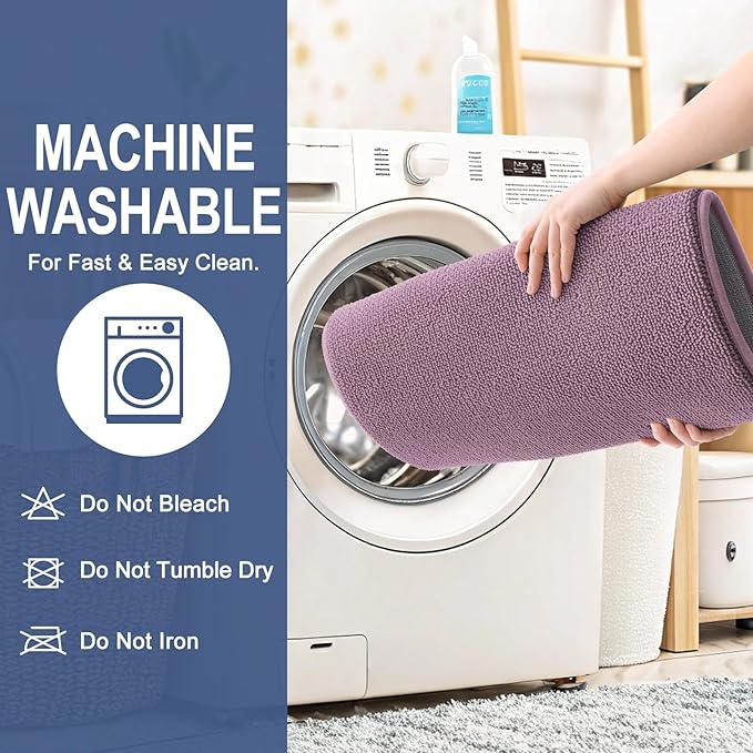 OLANLY Memory Foam Bathroom Runner Rug 47x24, Absorbent Long Mat, Deep Plum | Soft Quick Dry Bath Rugs, Non-Slip Carpet, Machine Washable Mat for Bathroom Floor, Tub and Shower, Home Decor Accessories