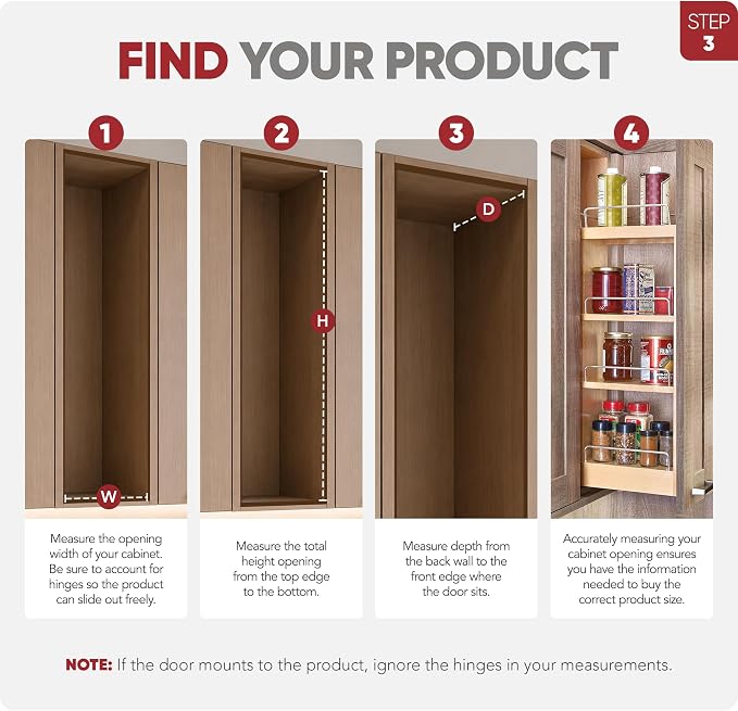 Rev-A-Shelf Maple Pullout Organizer w/ BLUM Soft-Close for Base Cabinets, Full Extension Slides & Adjustable Shelves, Min Opening Width of 11.5", 448-BCSC-11C