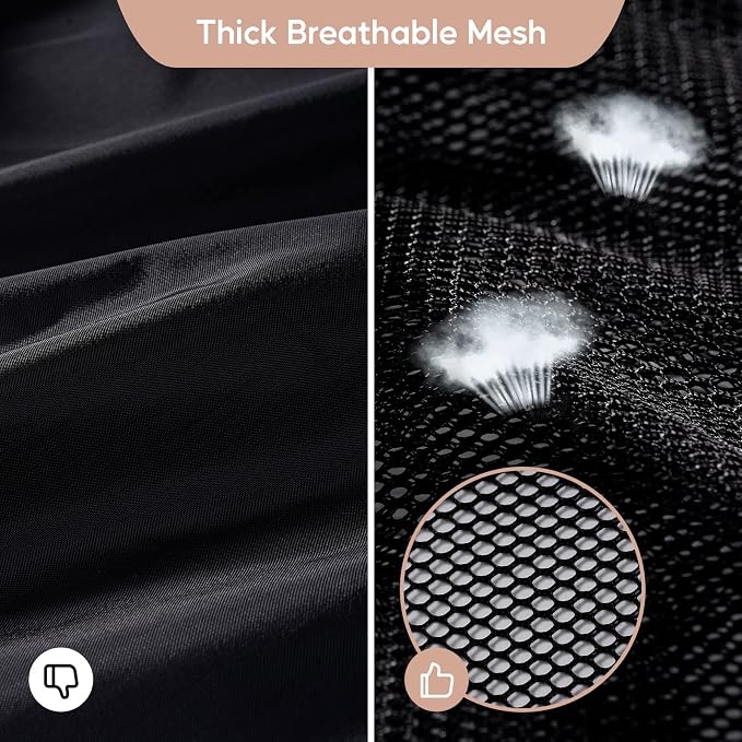 Meowoo Large Mesh Laundry Bag, 27×36inch Heavy Duty Mesh Laundry Bags Drawstring Lockable, Laundry Hamper Liner, Machine Washable, for Travel,Storage, Sports Factories, Dorms, Black 1pcs