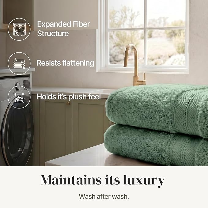 Modern Threads 4-Pack SpunLoft Bath Towel 30x54 - Eucalyptus