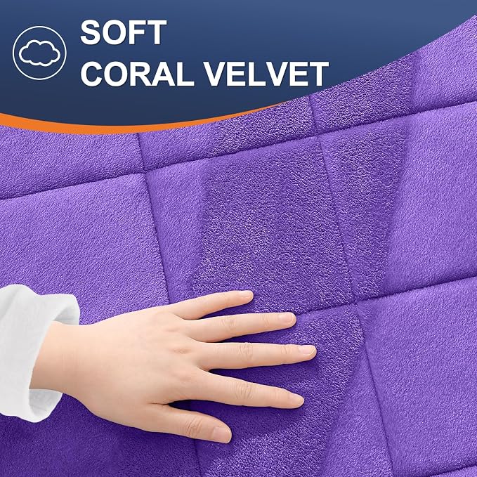 OLANLY Memory Foam Bath Mat 44x24, Ultra Soft and Absorbent Bathroom Rugs | Purple, Quick Dry, Machine Washable Shower Bath Rugs, Comfortable Bath Carpet for Bathroom Floor, Tub and Shower