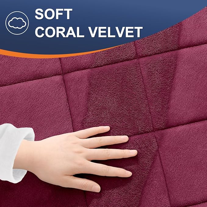 OLANLY Memory Foam Bath Mat 30x20, Ultra Soft and Absorbent Bathroom Rugs | Burgundy, Quick Dry, Machine Washable Shower Bath Rugs, Comfortable Bath Carpet for Bathroom Floor, Tub and Shower