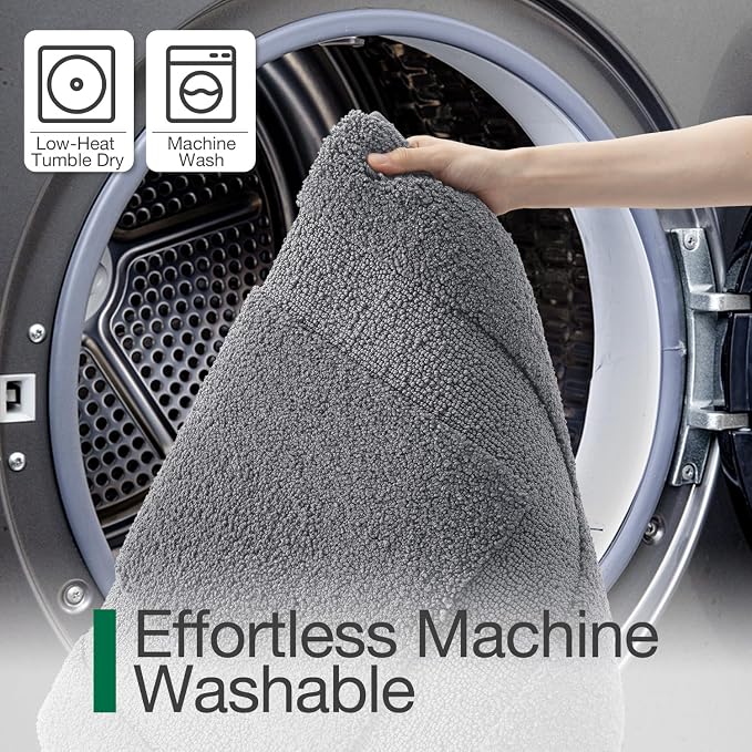LUMI Ultra Soft Bathroom Rugs Absorbent, Non Slip Bath Mat 16X24, Dark Grey | Machine Washable with Rubber Backing, Quick Dry, Premium Microfiber Plush Carpet for Bathtub and Shower Floor