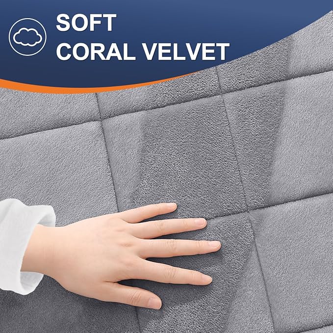 OLANLY Memory Foam Toilet Rugs U-Shaped 24x20, Ultra Soft and Absorbent | Medium Grey, Quick Dry Commode Contour Rugs, Machine Washable, Comfortable Bathroom Contour Bath Mats for Toilet Base